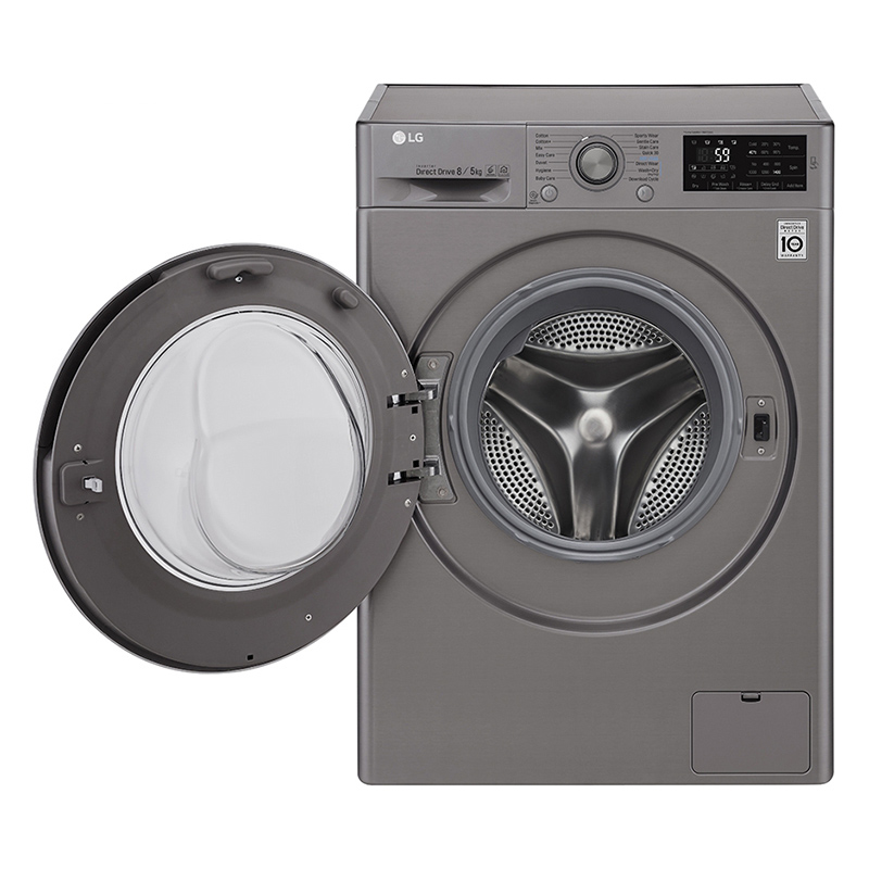 ماشین لباسشویی و خشک کن ال جی مدل LG F4J6TMP8S